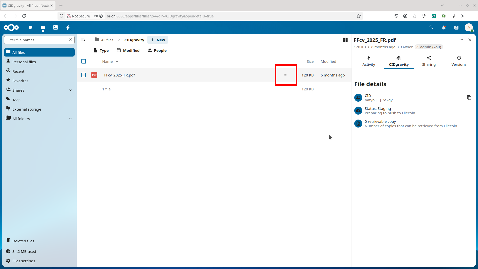 CIDgravity metadata